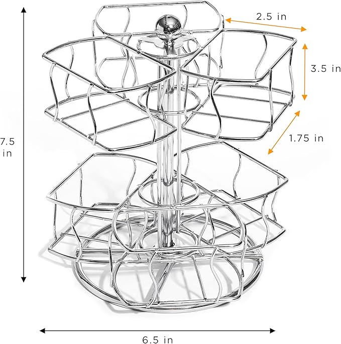 Sorbus Tea Bag Spinning Carousel - Image 2