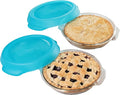 Libbey Baker’s Premium 2 Piece Glass Pie Plate, Space Saving Casserole Dish Set by Libbey
