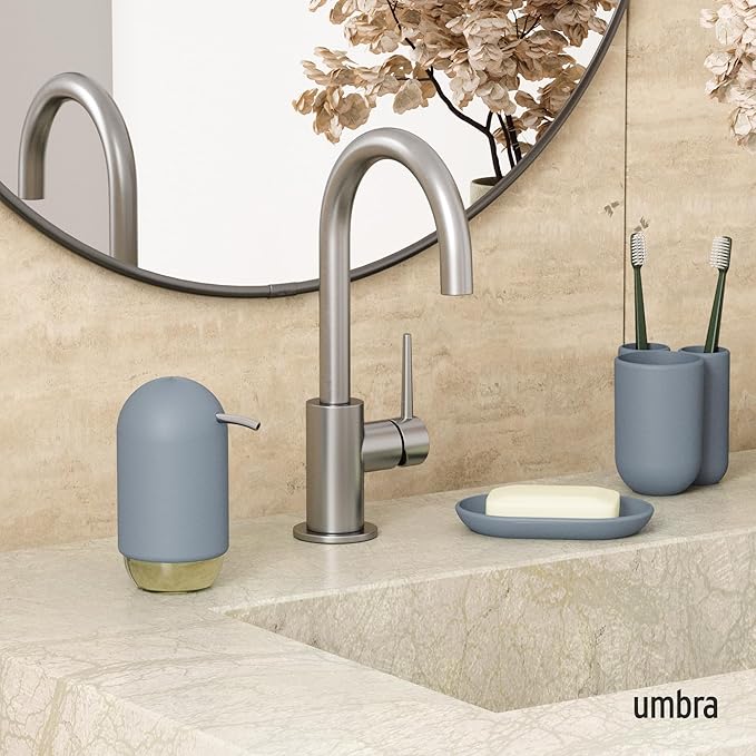 Umbra Touch Hand Soap Dispenser, Plastic Liquid Pump Bottle, Durable and - Image 2