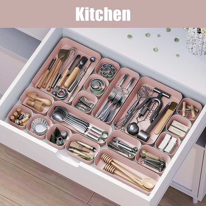 Plastic Drawer Organizers, Desk and Vanity Organizer Plastic Tray, Makeup - Image 5
