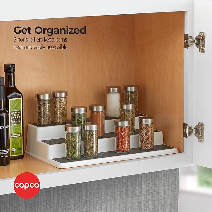 Copco 3-Tier Non-Skid Spice Rack Organizer - Image 4