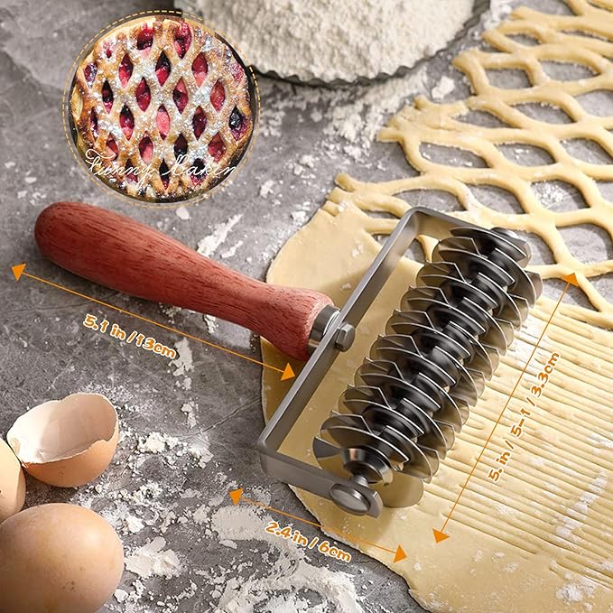 Stainless Steel Lattice Dough Cutter - Image 5