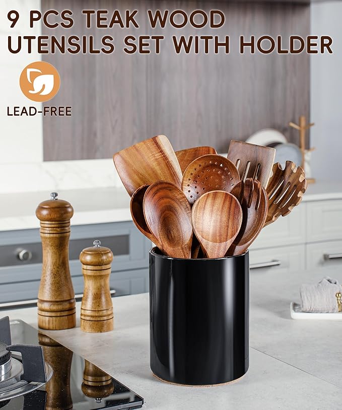 Nucookery Wooden Cooking Utensils Set - Image 2