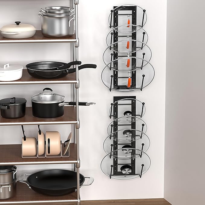 Cisily 8 Layers of Adjustable Pot Lid Organizer Rack - Image 7