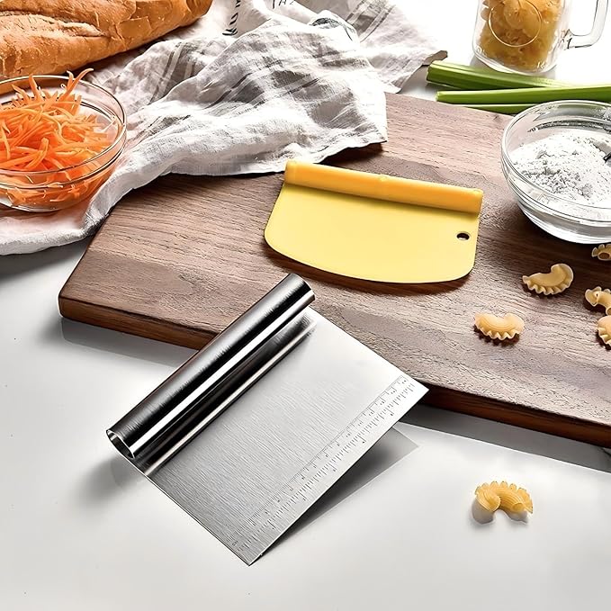 Dough Pastry Scraper Stainless Steel Bench Scraper - Image 8