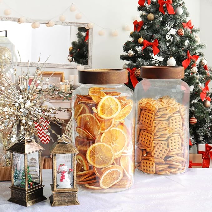 Glass Coffee Jars Spice Jar Round Storage Canister - Image 6