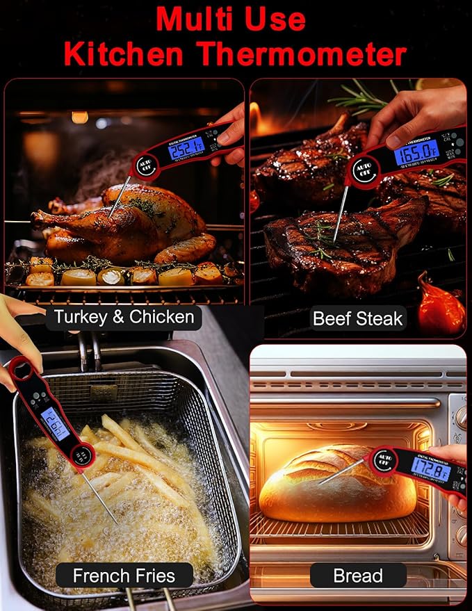 Meat Thermometer Digital, Instant Read Food Thermometer - Image 7