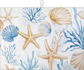 Beach Seashell Starfish Dish Drying Mat by MOUNTANLLY