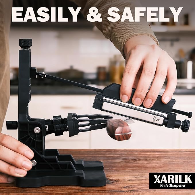 Portable Folding Adjustable Knife Sharpener – Includes 2 Diamond Sharpening - Image 8