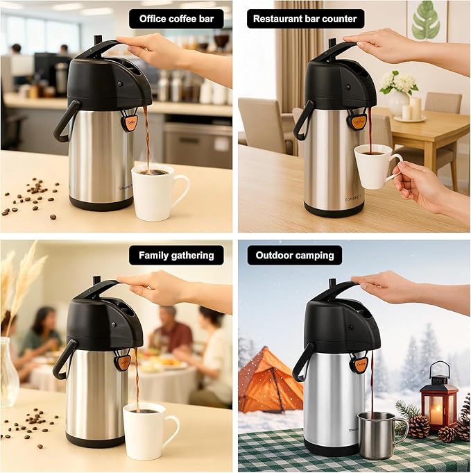 TOMAKEIT Airpot Coffee Dispenser Thermal - Image 7