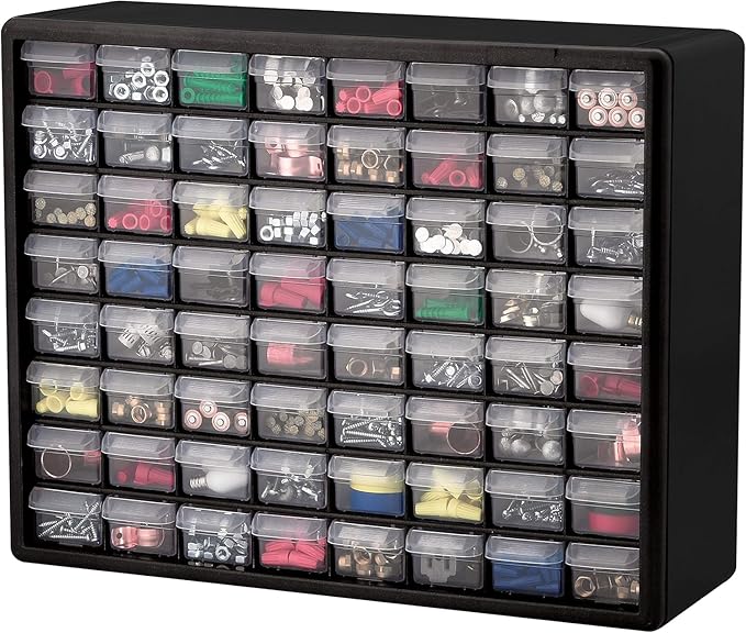 Akro-Mils 64-Drawer Plastic Drawer Storage Cabinet - Image 10