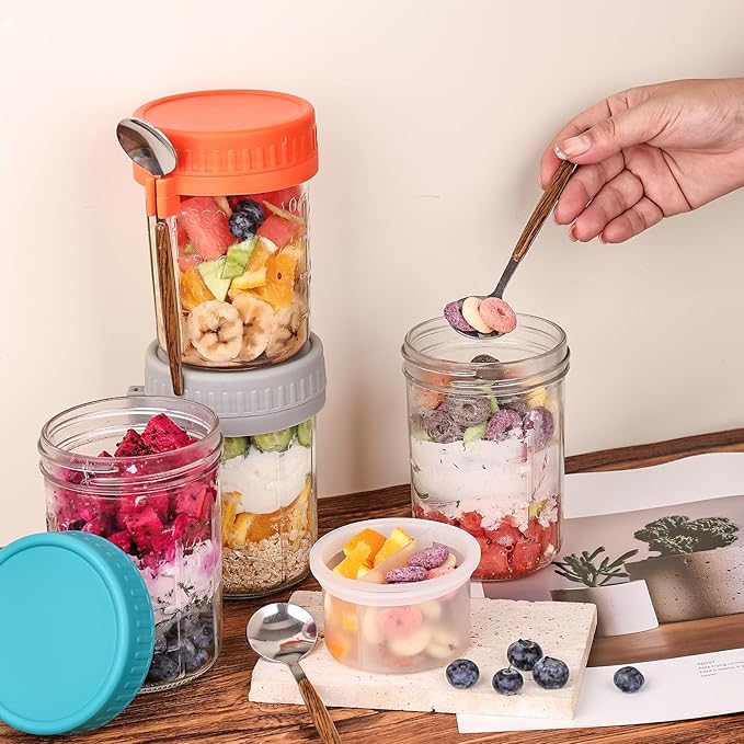 6 Pack Overnight Oats Containers - Image 5
