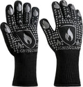 BBQ & Grill Gloves, Oven Gloves, 1472°F Silicone Oven Mitts Heat Resistant by IGNISGUARD