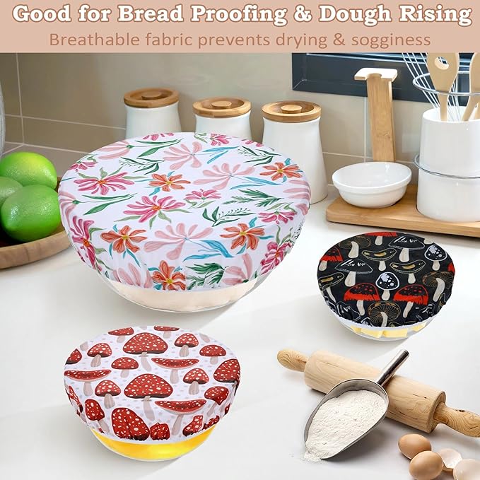 5-Size Reusable Beeswax Bowl Covers - Image 4