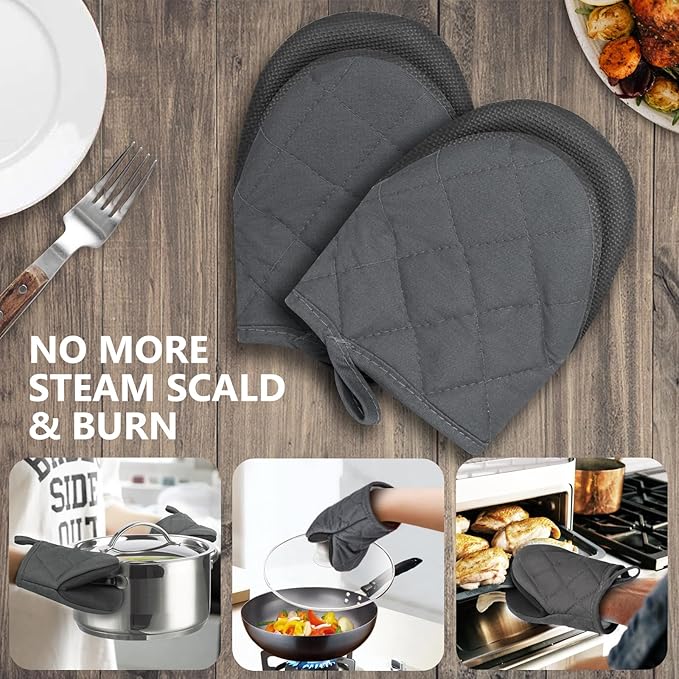 1 Pair Short Oven Mitts - Image 7