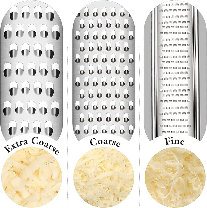Cambom Cheese Grater Citrus Zester Lemon Zester Pack of 3-304 Stainless Steel - Image 4