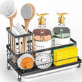 Cisily Large Capacity Kitchen Sink Caddy Organizer, Rustproof Non-Slip Sponge by CISILYHOMELIFE