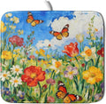Cute Floral Dish Drying Mat Small by Aytipun
