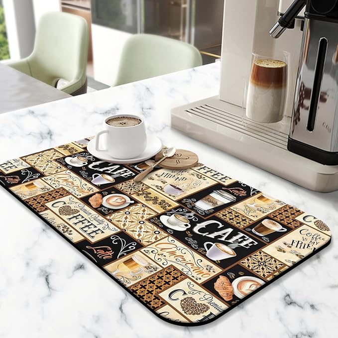 Fun Coffee Mat 19inx12in, Coffee Bar Mat - Image 2