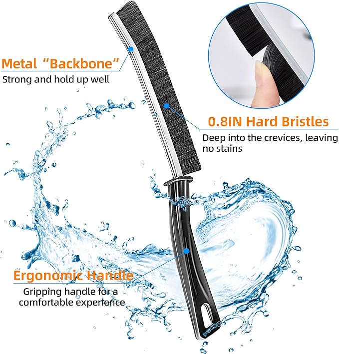 10Pcs Hard-bristled Crevice Cleaning Brush, Bathroom Cleaner Tools - Image 3