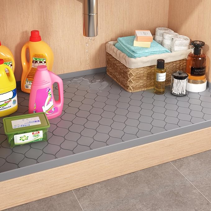 Winisok Silicone Under Sink Mat 22" x 19", Kitchen Essentials and Gadgets - Image 2