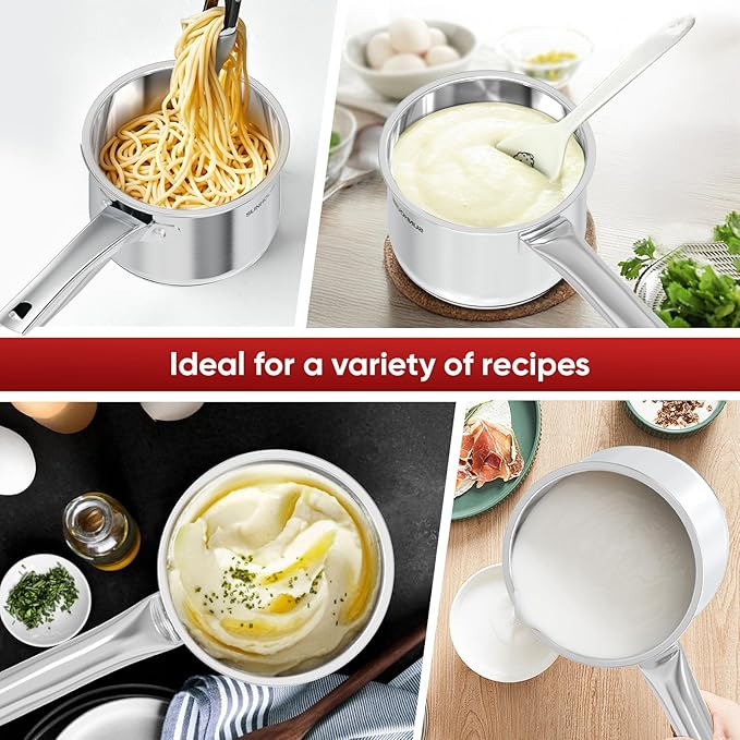 SUNHOUSE – 3 Quarts Stainless Steel Sauce Pan - Image 9