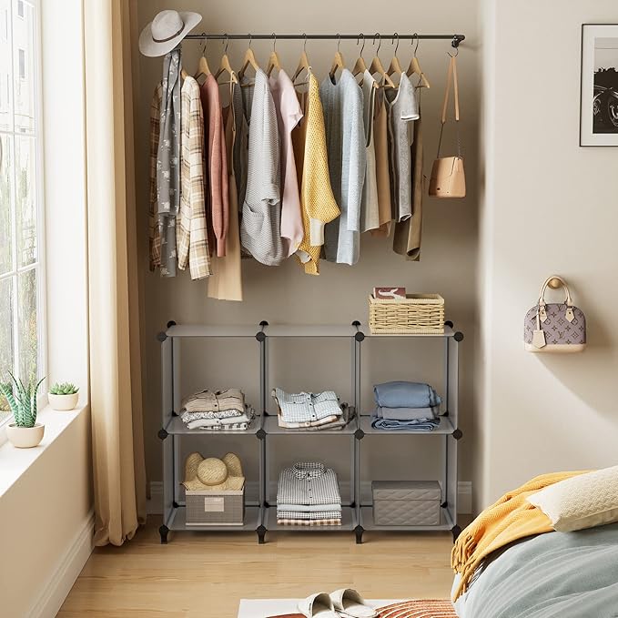 HOMIDEC Closet Organizers and Storage, 9 Cube Storage Organizer, Portable - Image 5