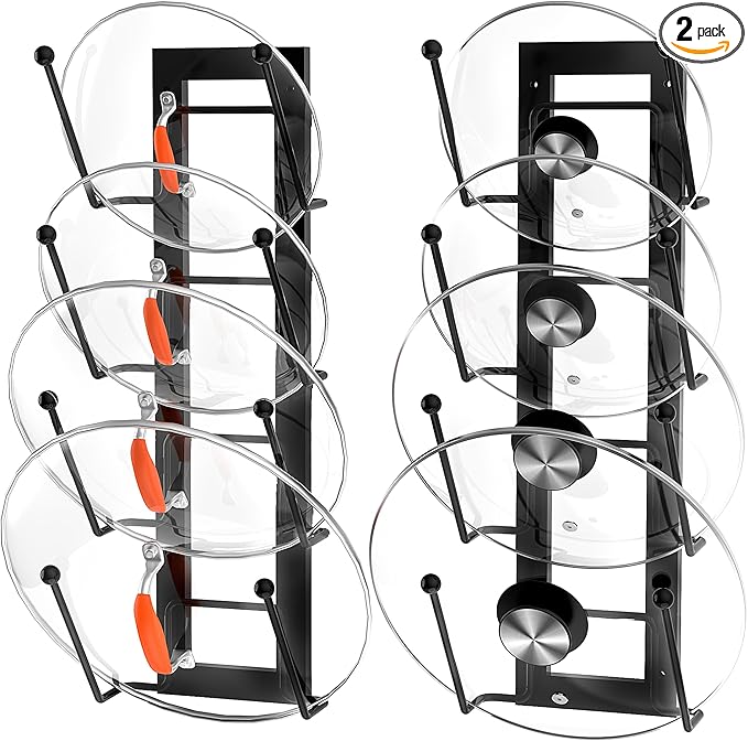 Cisily 8 Layers of Adjustable Pot Lid Organizer Rack by CISILYHOMELIFE