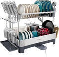 SUNLY Large Dish Drying Rack, 304 Stainless, Extra Large Drain Board by SUNLYHOME