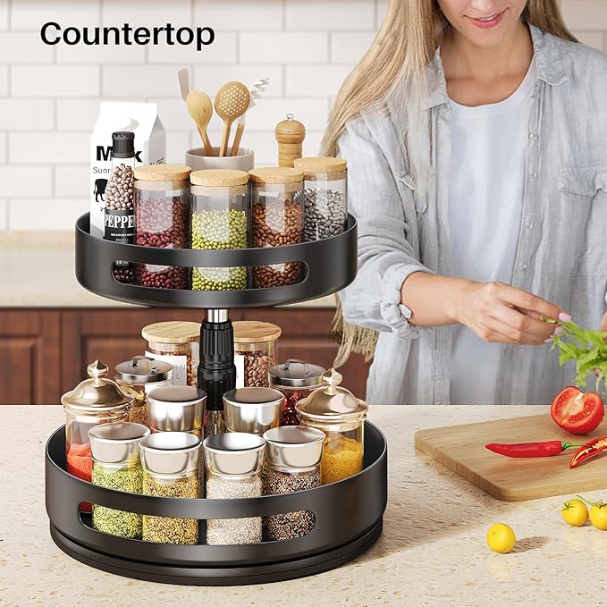 Lazy Susan Organizer Spice Rack - Image 8