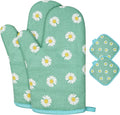 AUAUY Oven Mitts and Potholders, BBQ Gloves Heat Resistant, 1 Pair Oven Mitts by AUAUY