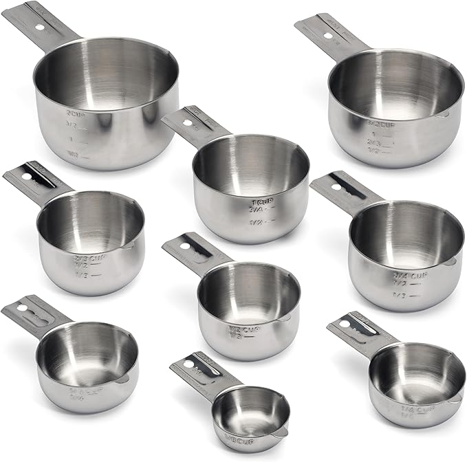 Hudson Essentials Stainless Steel Measuring Cups Set - Image 2