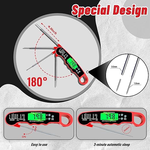 Meat Thermometer Digital, Instant Read Meat Thermometer - Image 6