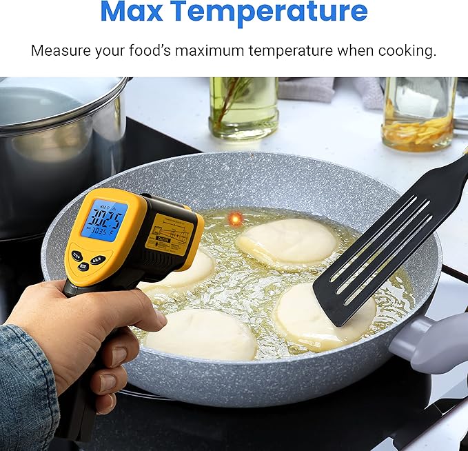 Etekcity Infrared Thermometer Laser Temperature Gun 1080, -58°F~ 1130°F - Image 7