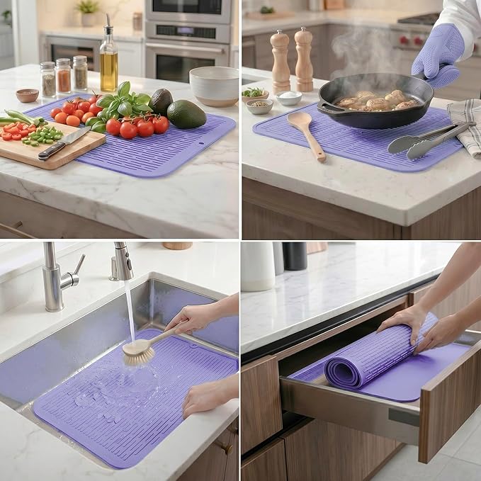 MicoYang Silicone Dish Drying Mat - Image 3