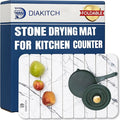 Stone Drying Mat for Kitchen Counter – Super Absorbent Stone Dish Drying Mat by DIAKITCH