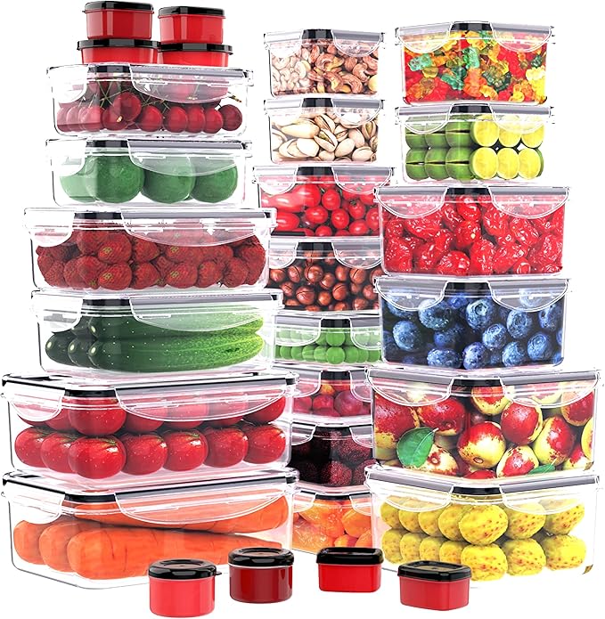 RockBerry 56 PCS Food Storage Containers by RockBerry
