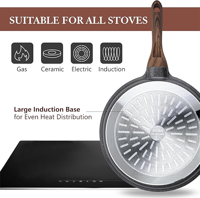SENSARTE Nonstick Cookware Set 13-Piece, Non Stick Pots and Pans Set - Image 9