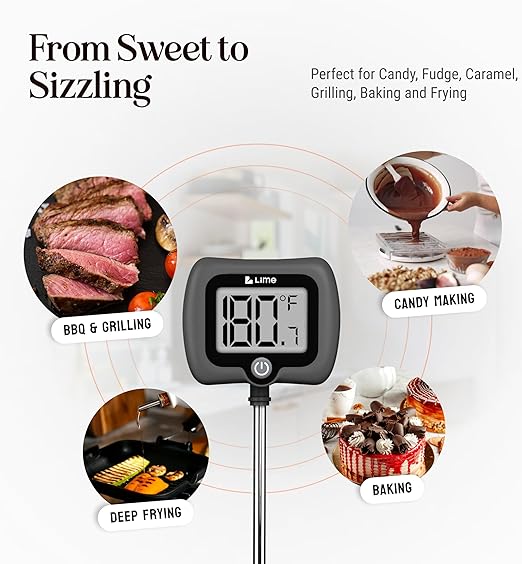 Digital Candy Thermometer with Pot Clip, Instant Read Kitchen Thermometer - Image 6