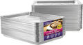 Aluminum Pans Half Size Cookie Sheet 100 Count Durable Nonstick Baking Sheets by NicoleHomeCollection