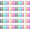 100 Pack Bottle Opener Keychain Bulk, Colorful Beer Bottle Openers Metal by Yugada