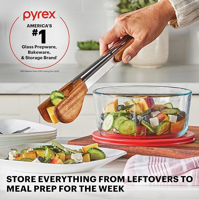 Pyrex Simply Store Mixed Sized Glass Food Storage Set, Round & Rectangular - Image 5