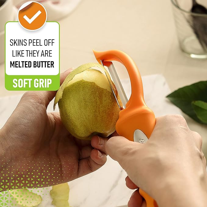 Spring Chef Premium Stainless Steel Swivel Potato Peelers - Image 4
