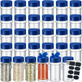Eccliy 36 Pack 3 oz Clear Plastic Spice Jars by Eccliy