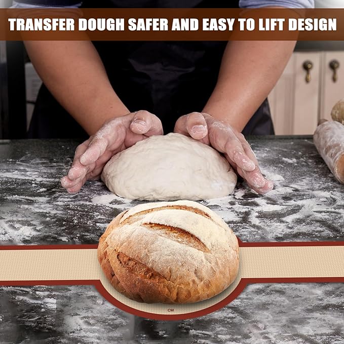 Silicone Bread Sling for Dutch Oven, Non-Stick & Easy to Clean Bread Baking Mat - Image 6