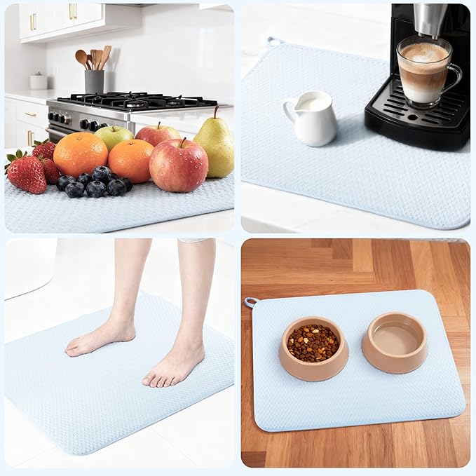 2-pack 24"x17" XL size microfiber dish drying mats - Image 6