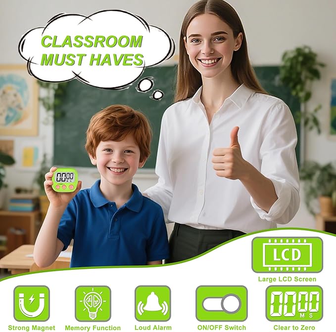 Digital Timer for Kids Teacher Supplies Classroom Timer for Study Learning - Image 2