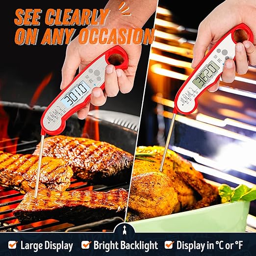 Digital Meat Thermometer, Waterproof Instant Read Food Thermometer - Image 3