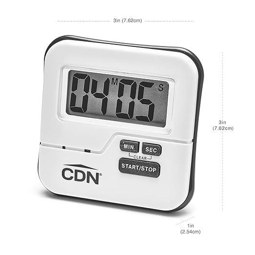 CDN Waterproof Kitchen Timer | Big Digital Display | 90-Second Loud Alarm - Image 9