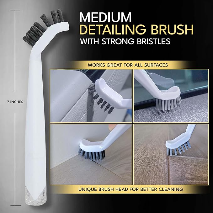 Small Cleaning Brush Set 3pcs—Crevice Brushes - Image 4